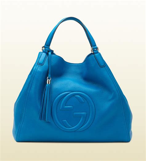 blue gucci bag winter|gucci leather shoulder bag.